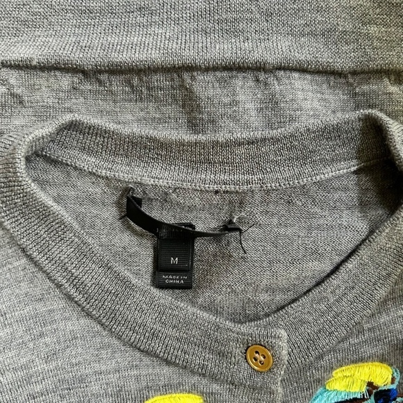 Jackie Cardigan with Embroidered Pheasants Vibrant Birds (J. Crew) - Picture 4 of 4